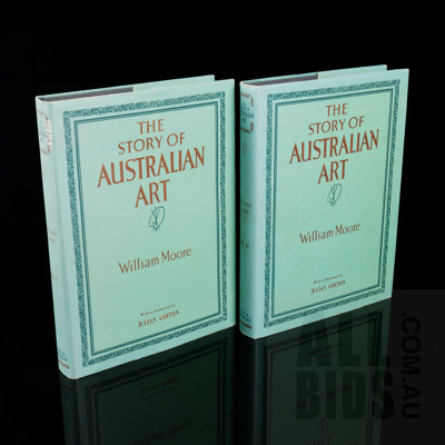William Moore, The History of Australian Art, Volume I-II, Angus and Robertson, Sydney, 1980, Hardcovers with Dust jackets