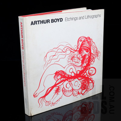Arthur Boyd Etchings and Lithographs, Lund Humphries Publishers, London, 1971, Hardcover with Dust Jacket