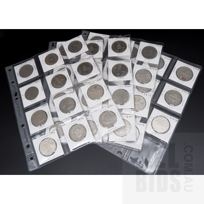 Collection of Forty Four Australian Commemorative 50 Cent Pieces 1907-2015