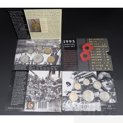 Two 1995 Uncirculated Coin Sets