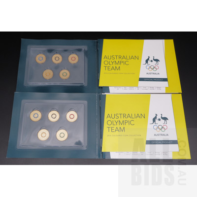 Two 2016 Olympic Games Coloured Coin Collections