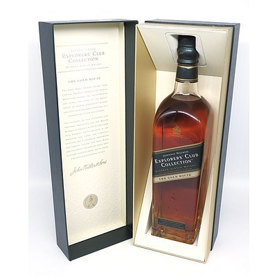 Johnnie Walker Explorers Club Collection Blended Scotch Whiskey 'The Gold Route' - 1 L in Presentation Box