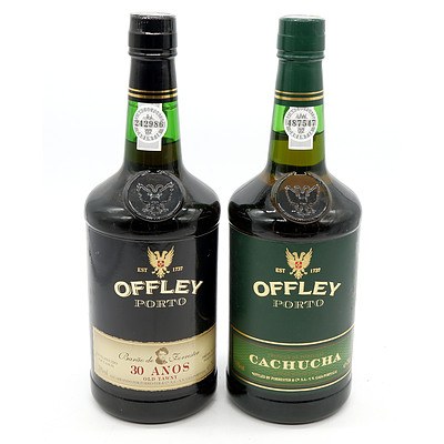Offley Porto Cachucha Superb White Port and 30 Years Old Tawny Port - Two Bottles