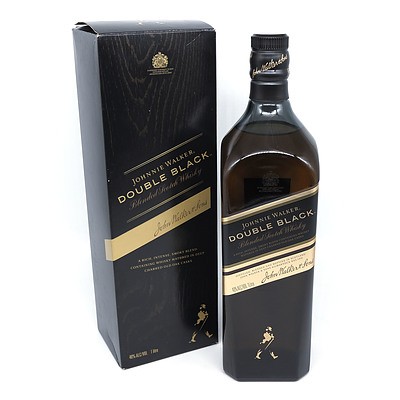 Johnnie Walker Double Blackn Blended Scotch Whiskey - 1 L in Presentation Box