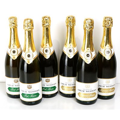 Seppelt Great Western Brut and Imperial Reserve Champagne - Lot of Six Bottles (6)