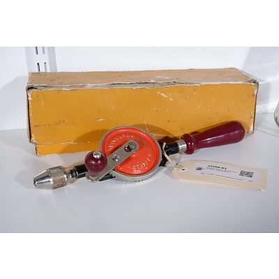 Vintage Stanley No.803 Hand Drill in Original Box