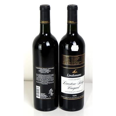 Lindemans Limestone Ridge Vineyard 1990 Shiraz Cabernet - Lot of Two Bottles (2)