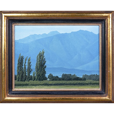 Daan Vermeulen (born 1938, South African), Mountain Wind, Worcester, Oil on Canvas