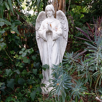 Cast Composite Figure of an Angel