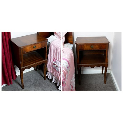 Pair of Vintage Mahogany Bedside Cabinets