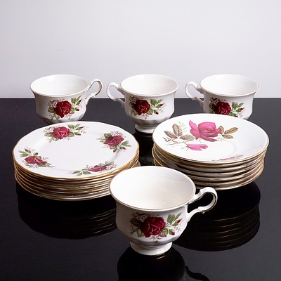 Queen Anne Tea Setting for Four with Extras