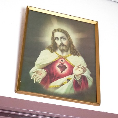 Vintage Chromolithograph of Christ