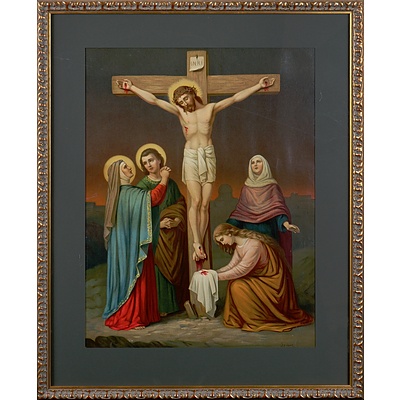 Leiber, Crucifixion Framed Print