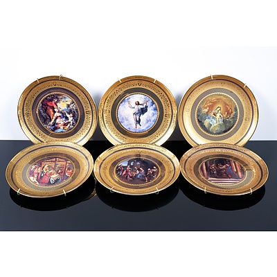 Six Limited Edition Vatican Museum Collector Plates