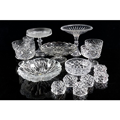 Large Collection of Cut Crystal and Etched Glassware