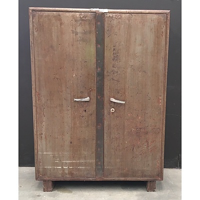 2 Door Lockable Metal Cabinet