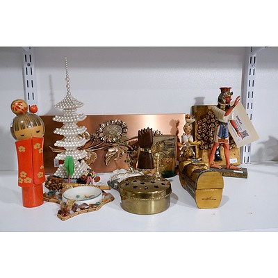 Assorted Retro Collectibles including Gemstone Tree
