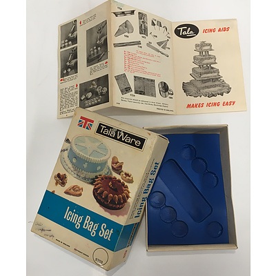 1950s Vintage Tala Ware Icing Bag Set (70+ pieces)