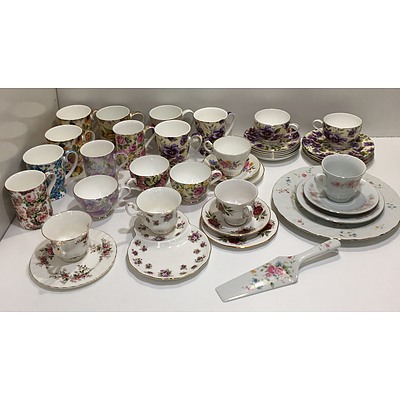 Assorted Collection Of Fine Bone China Including Royal Albert, Ascot - Lot of 40
