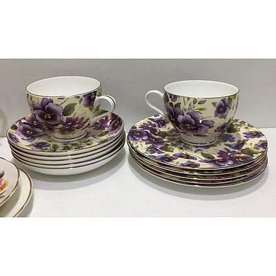 Assorted Collection Of Fine Bone China Including Royal Albert, Ascot - Lot of 40