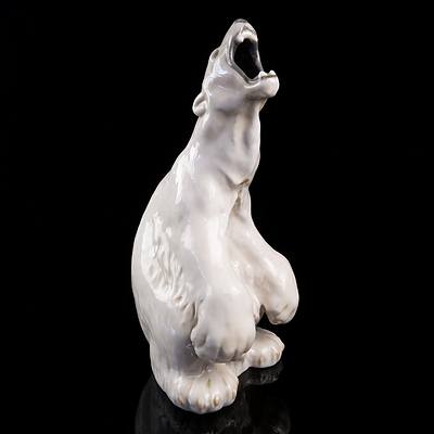 Royal Copenhagen Polar Bear Ceramic Figure