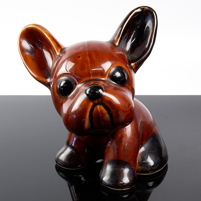 English Dendy Ware Glazed Ceramic Bulldog