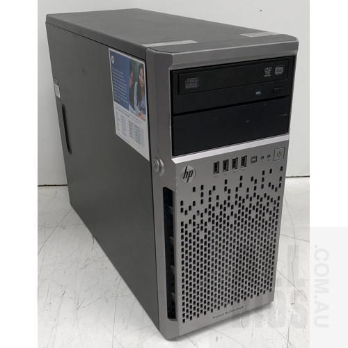 HP ProLiant ML310e Gen8 Intel Xeon (E3-1240 V2) 3.40GHz CPU Tower Server w/ 6TB of Total Storage