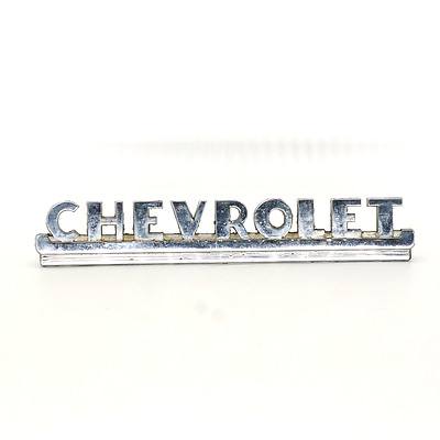 Vintage Chromed Chevrolet Badge
