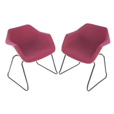 Pair of Overman Chairs Designed by Robin and Lucienne Day for Hille, Made in Australia