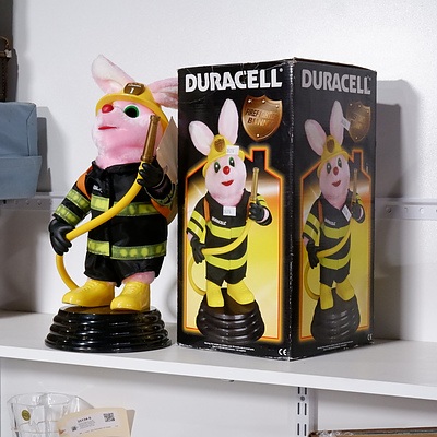 Duracell Firefighter Bunny in Box, LED Key Chain, Lanyard and Batteries