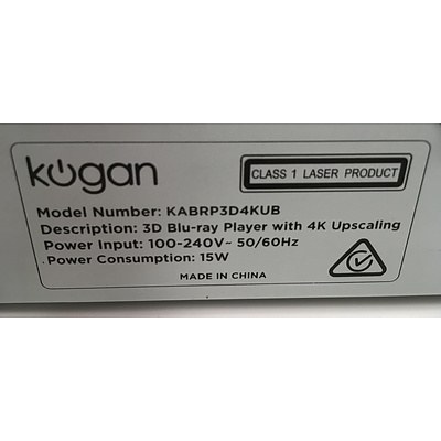 Kogan 3D Blu-Ray Player with 4k Upscaling