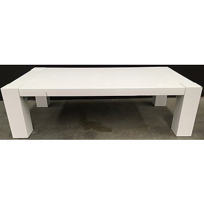 White Timber Painted Coffee Table