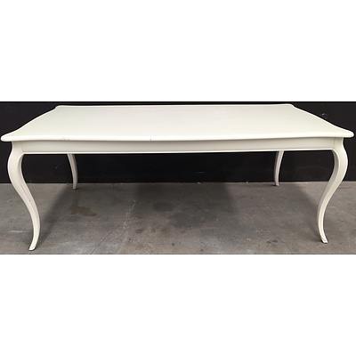 White Timber Dining Table