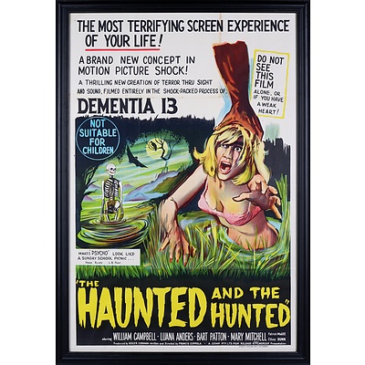 Framed Screenprint Movie Poster for 'The Haunted and the Hunted'