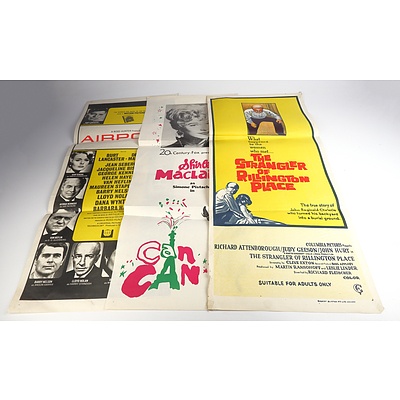 Three Vintage Cinema Day Bills Including Airport, Can Can and The Stranger of Rillington Place