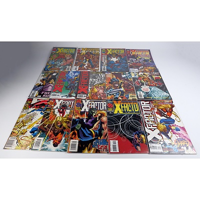 13 Copies of Marvel X Factor Comics in Sleeves with Acid Free Card