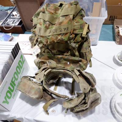 Military Camouflage Backpack and Utility Belt (2)