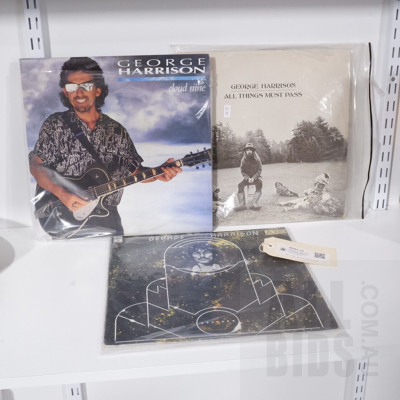 Three George Harrison Vinyl LP Albums Including Cloud Nine, All Things Must Pass and The Best Of