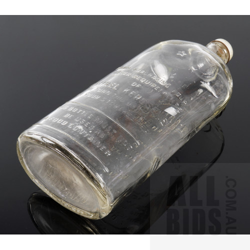 Vintage Laurel Kerosene Bottle with Lid
