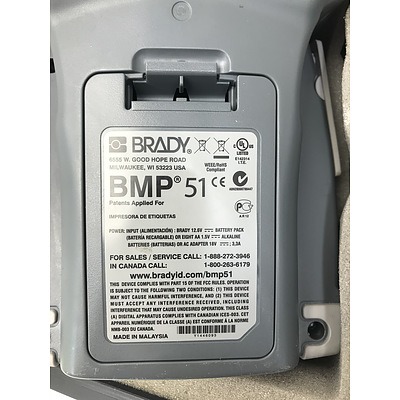 Brady BMP 51 Label Maker With Accessories