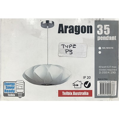 Telbix Aragon PE35-WH Pendant Light