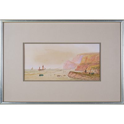 European School (20th Century), A Pair of Coastal Scenes, Watercolour