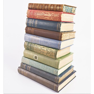 Approximately 10 Antiques Books Relating to Italy and Rome Including Rome by Sir Rennel Rodd, Medieval Rome by W Miller and More