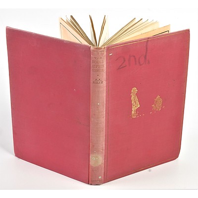 First Edition, A A Milne, The House at Pooh Corner, Methuen & Co, LTD, London, 1928, Hardcover