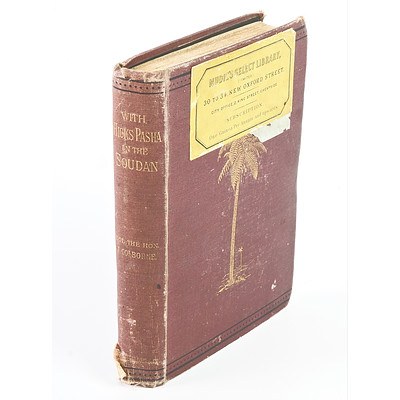 First Edition, Col J Colbourne, With Hicks Pasha in the Soudan, Smith Elder & Co, London 1884