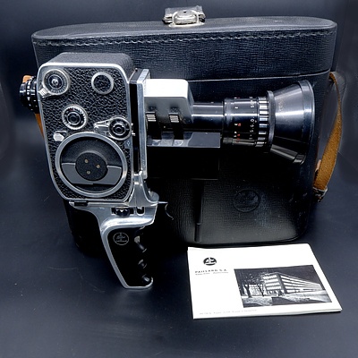Vintage Bolex Movie Camera with Case