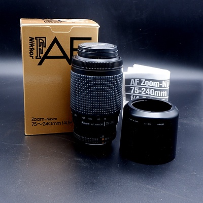 Nikkor F AF D 75-240mm f/4.5-f/5.6 Lens