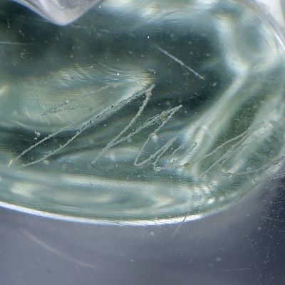 Murano Glass Figural Group, Diamond Etch Signature to Base , Illegible