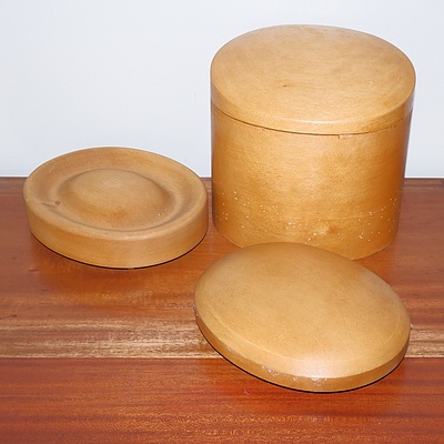 Pine Hat Block with Various Moulds