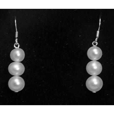 18ct Gold Cultured Pearl Drop Earrings